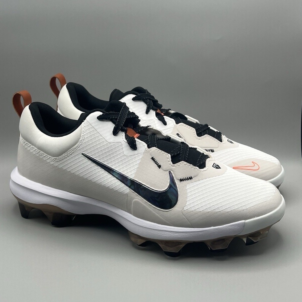 Nike Force Trout 9 Pro MCS White Black Baseball Cleats - Men's Size 12 NEW
